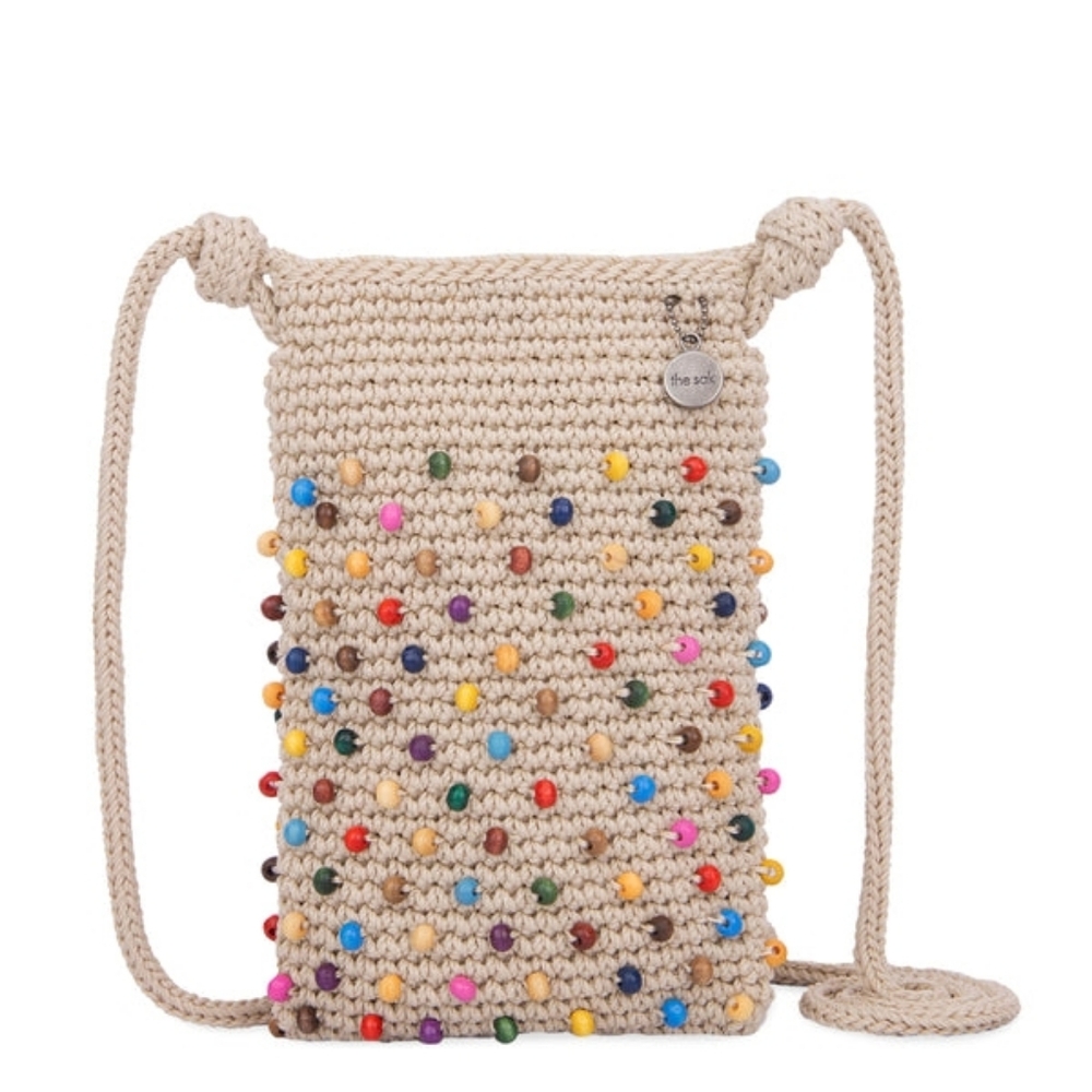 The Sak Purse Crossbody Bag Multi Color Josie Mini Hand Crochet Beaded Bag NWT